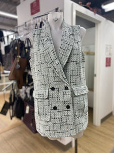 Maeve tweed long vest 8