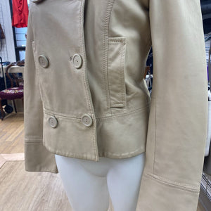 Mango leather jacket S