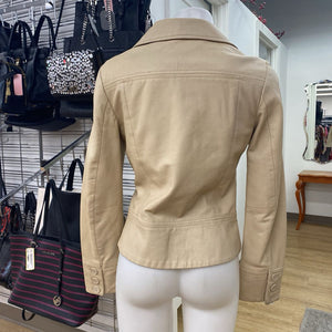 Mango leather jacket S