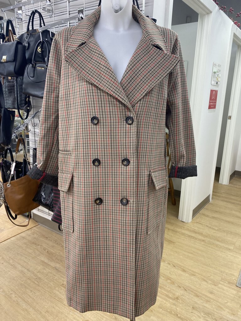 H&M plaid coat 16