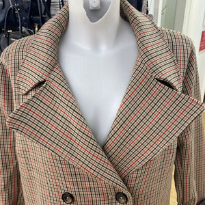 H&M plaid coat 16