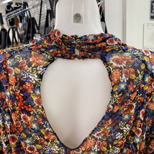 Load image into Gallery viewer, Free People floral mesh overlay top M
