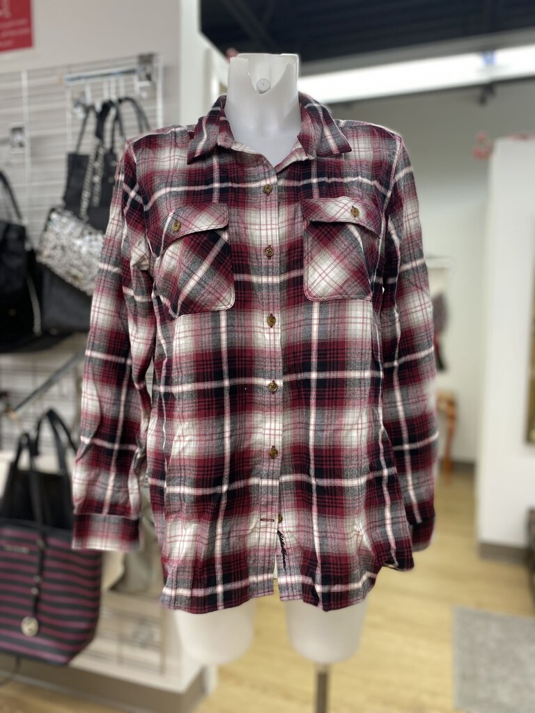 Eddie Bauer plaid button up L