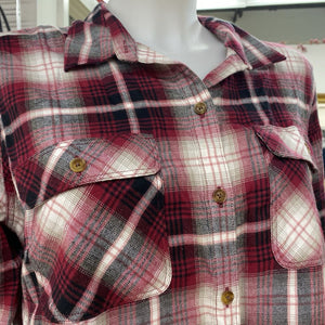 Eddie Bauer plaid button up L