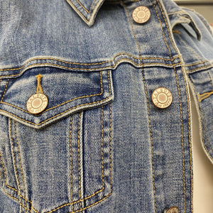 Talbots denim vest M