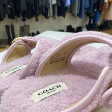 Load image into Gallery viewer, Coach Hollie Shearling Flip Flop 8.5
