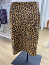 Danier leopard print leather skirt 12