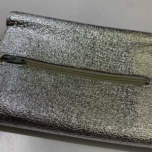 Silver vintage clutch