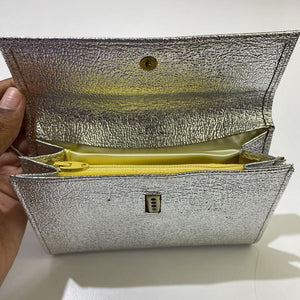 Silver vintage clutch