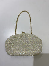 Load image into Gallery viewer, Pearl vintage beaded clutch
