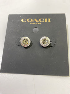 Coach crystal studs NWT