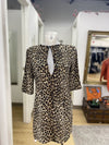 Equipment Leopard Print silk dress XS