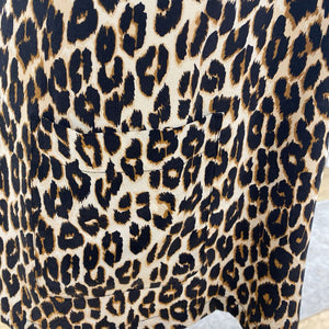 Equipment Leopard Print silk dress XS