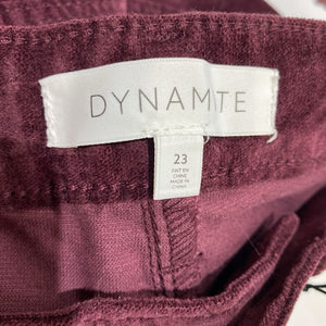 Dynamite Helena velvet pants NWT 23