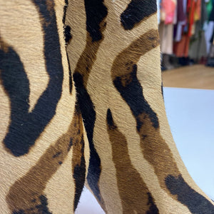 J Crew animal print horsehair boots 7.5