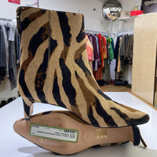 Load image into Gallery viewer, J Crew animal print horsehair boots 7.5
