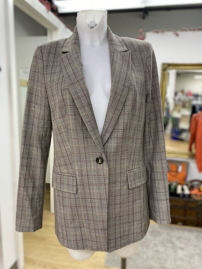 RW&CO plaid blazer 10