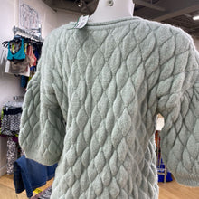 Load image into Gallery viewer, Anthropologie quilted knit sweater L
