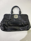 Longchamp leather embossed handbag