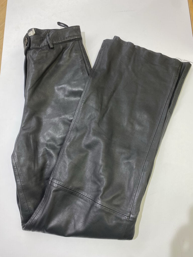 Danier wide leg leather pants 4