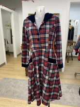 Load image into Gallery viewer, Collectif Vintage London plaid/velvet dress S
