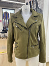 Only microsuede moto jacket 38