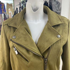 Only microsuede moto jacket 38