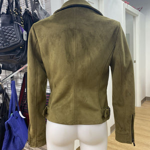 Only microsuede moto jacket 38