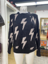 Load image into Gallery viewer, Z Supply lightning bolt print sweater XS
