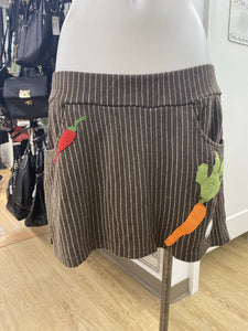 Katrin Leblond veggie print skirt L