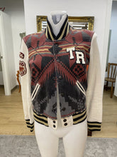 Load image into Gallery viewer, True Religion cotton letterman jacket XS
