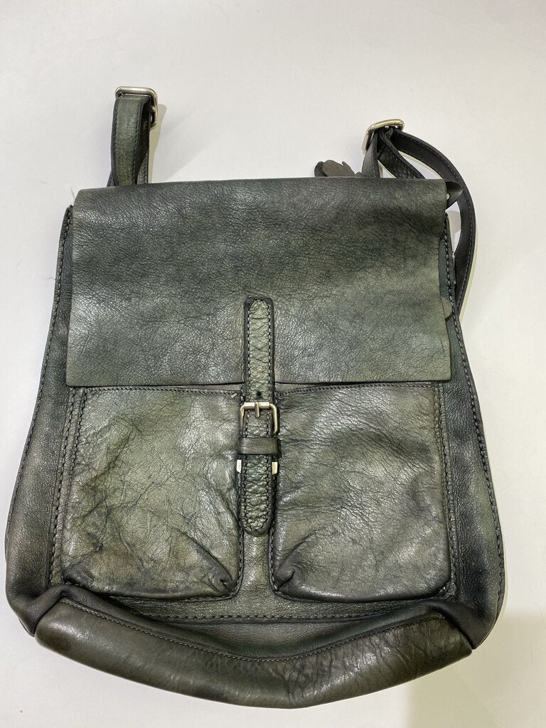 Roots leather backpack