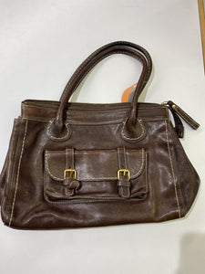 Roots leather tote