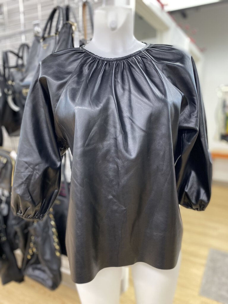 Maison cinqcent 500 pleather top S