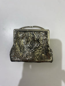 Silver mini clutch