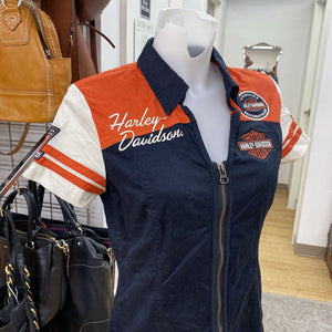 Harley Davidson zip up top S