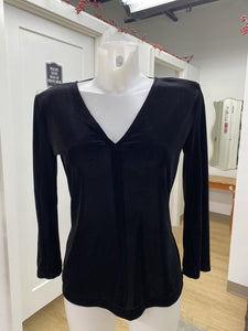 Bailey44 velour deep v neck top M