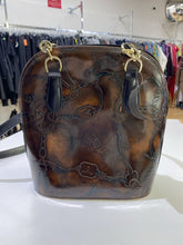 Load image into Gallery viewer, Hand Made in Florence equestrian print leather handbag
