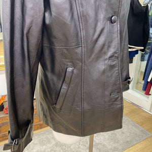 Danier zip out liner leather coat L