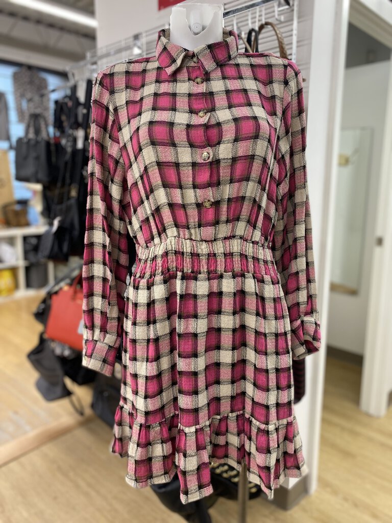 Zara plaid dress NWT L