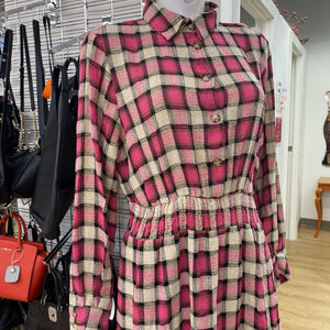 Zara plaid dress NWT L