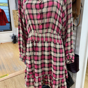 Zara plaid dress NWT L