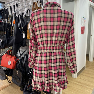 Zara plaid dress NWT L