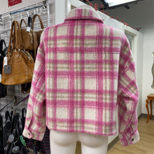 Load image into Gallery viewer, Zara plaid fuzzy jacket NWT L
