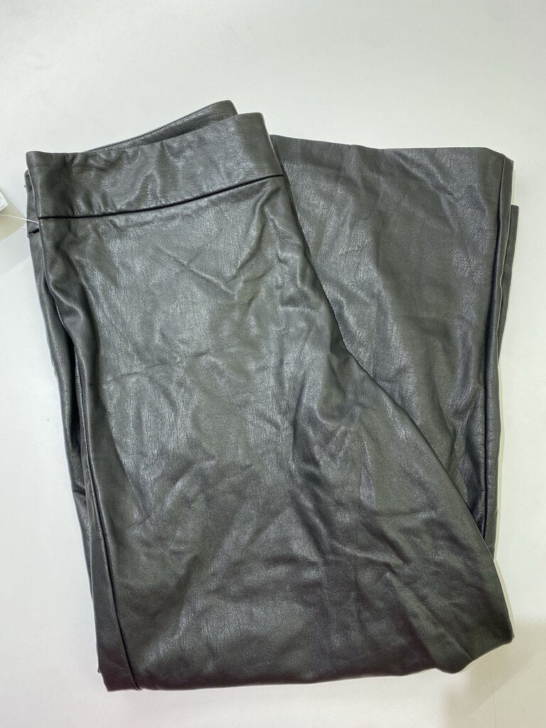 Maison cinqcent 500 cropped lined pleather pants 10