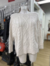 Mango open back sweater L