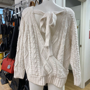 Mango open back sweater L