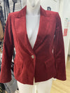 White House Black Market velour blazer 4p