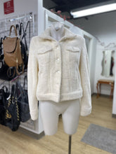 Load image into Gallery viewer, Banana Republic fuzzy denim style jacket S
