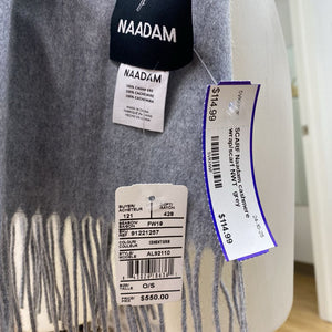 Naadam cashmere wrap/scarf NWT